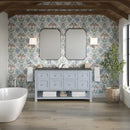 James Martin Breckenridge 60" Double Bathroom Vanity, Serenity Blue