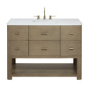 James Martin Lucian 48" Single Bathroom Vanity, Pebble Oak