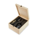 Crystal Bordeaux Glasses & Gold Corkscrew Gift Box Set by Viski