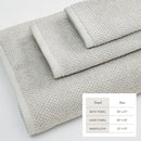 Cotton Textured Bath Towel Set - Acacia Collection by Great Bay Home