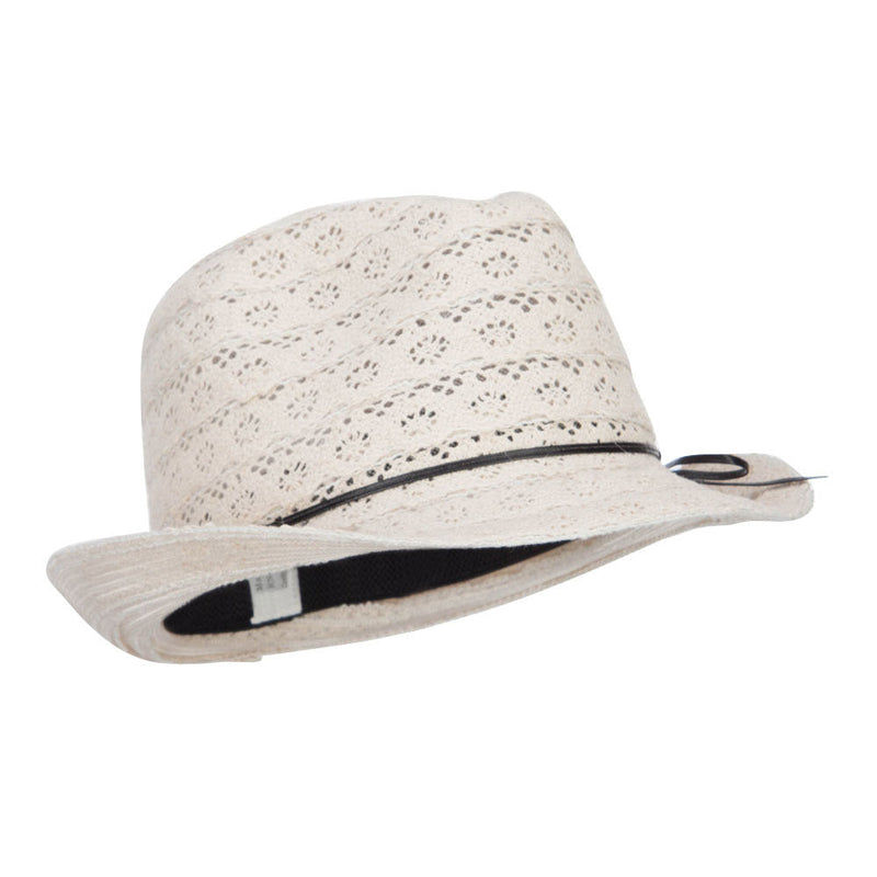 Girl's Cotton Lace Fedora