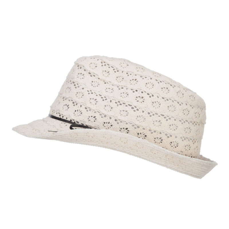 Girl's Cotton Lace Fedora