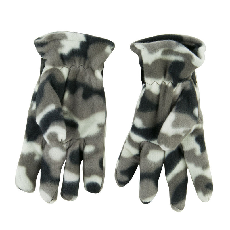Men's Green Camo Fleece Glove