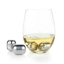 Glacier Rocks Stainless Steel Wine Globes Set of 4 by Viski