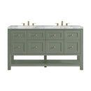James Martin Breckenridge 60" Double Bathroom Vanity, Smokey Celadon