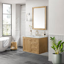James Martin Laurent 36" Dual Mount Single Bathroom Vanity, Light Natural Oak