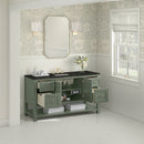 James Martin Breckenridge 60" Single Bathroom Vanity, Smokey Celadon