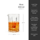 Highland Crystal Mixing Glass by Viski