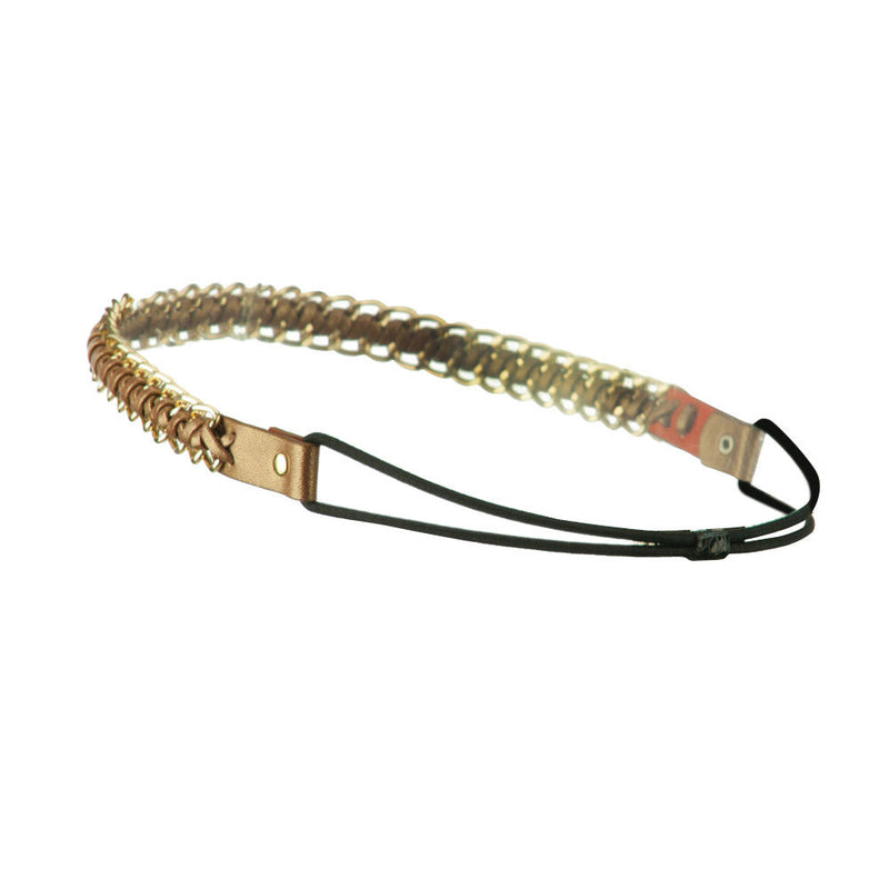 Gold Chain Elastic Headband