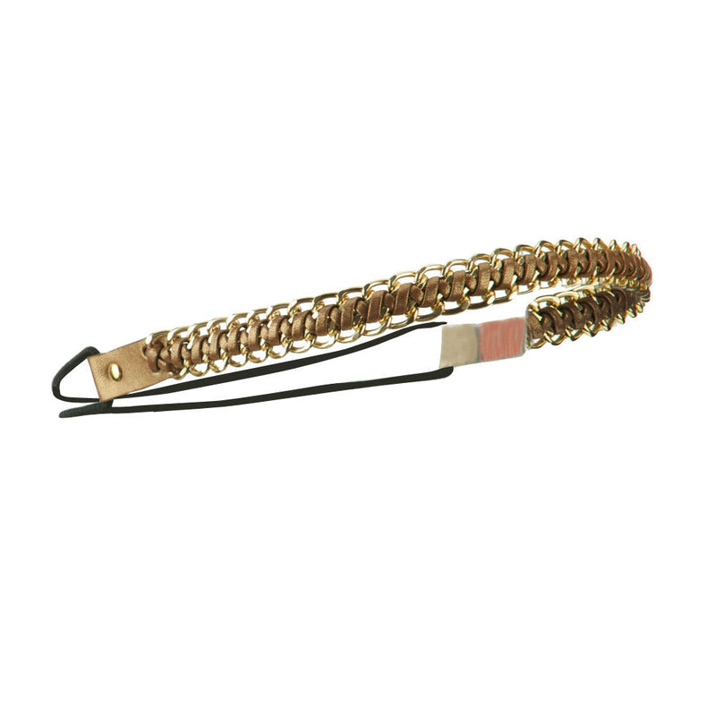 Gold Chain Elastic Headband