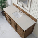 James Martin Bristol 60" Single Bathroom Vanity, Saddle Brown
