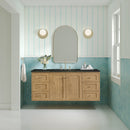 James Martin Laurent 60" Dual Mount Single Bathroom Vanity, Light Natural Oak