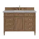 James Martin Brittany 48" Single Bathroom Vanity, Pecan