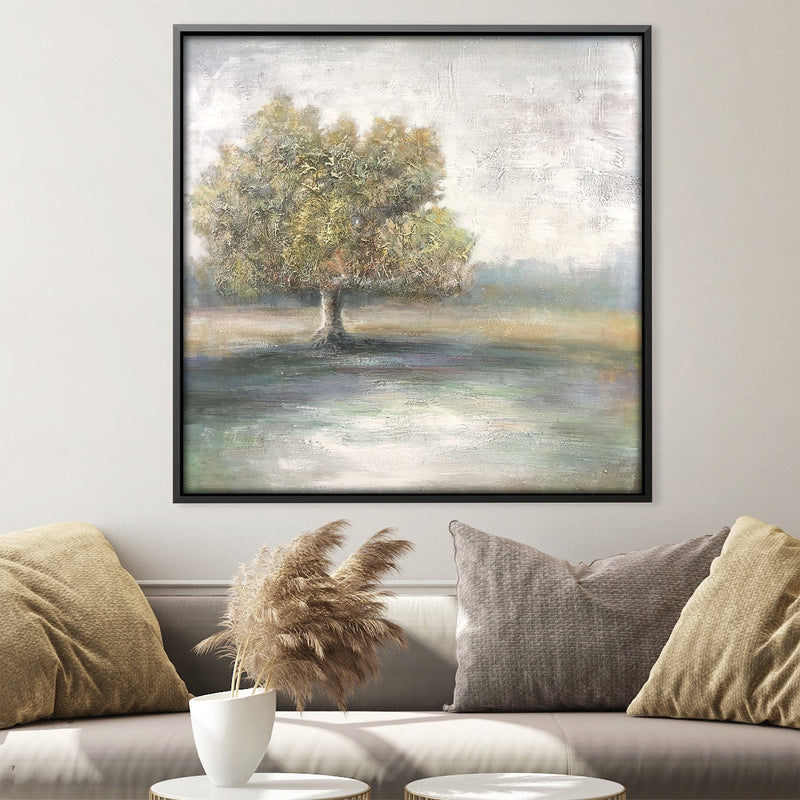 Blended Tree and Field Oil Painting