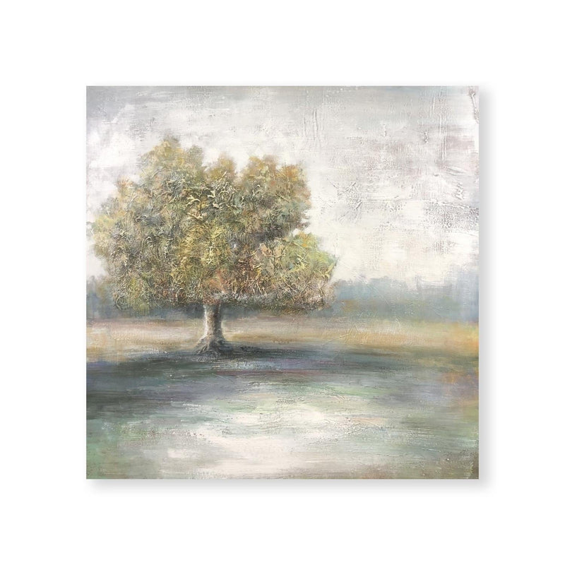 Blended Tree and Field Oil Painting