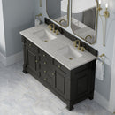 James Martin Brookfield 60" Double Bathroom Vanity, Black Onyx