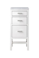 James Martin Addison 15" Base Cabinet, Glossy White