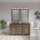 James Martin Bristol 60" Double Bathroom Vanity, Whitewashed Walnut