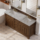 James Martin Brookfield 72" Double Bathroom Vanity, Honey Oak
