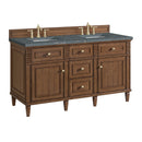 James Martin Lorelai 60" Double Bathroom Vanity, Mid-Century Walnut