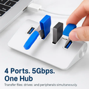 USB 3.0 Hub Aluminum Expansion Dock with Four Ports by LJGDeals