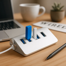 USB 3.0 Hub Aluminum Expansion Dock with Four Ports by LJGDeals
