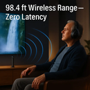 Wireless RF Headphones Over-Ear Headset for TV & Gaming by LJGDeals