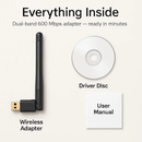 Dual-Band USB WiFi Adapter for Fast Connectivity by LJGDeals