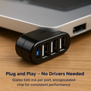 3 Port USB Hub for Easy, Flexible Desktop Expansion by LJGDeals