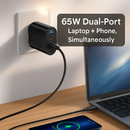65W USB-C Fast Wall Charger for Laptops & Phones by LJGDeals