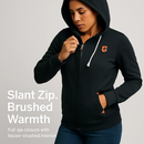 Women\'s Full Zip-up Brushed Inner Hoodie Sweatshirt by LJGDeals