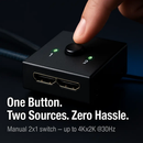 HDMI Bidirectional Splitter Switcher for Two-in-One by LJGDeals