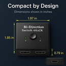 HDMI Bidirectional Splitter Switcher for Two-in-One by LJGDeals