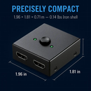Bi-directional HDMI Switcher - 2-in/1-out or 1-in/2-out by LJGDeals