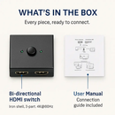 Bi-directional HDMI Switcher - 2-in/1-out or 1-in/2-out by LJGDeals