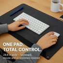 Gaming Mouse Pad - Large Felt Desk Mat for Work by LJGDeals
