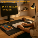 Gaming Mouse Pad - Large Felt Desk Mat for Work by LJGDeals