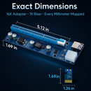 PCI Express Riser Adapter for GPUs with USB Enabled by LJGDeals