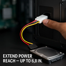 4 Pin to 15Pin Cable Adapter for Internal Drives by LJGDeals