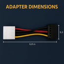 4 Pin to 15Pin Cable Adapter for Internal Drives by LJGDeals