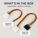 4 Pin to 15Pin Cable Adapter for Internal Drives by LJGDeals