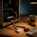 4 Pin to 15Pin Cable Adapter for Internal Drives by LJGDeals