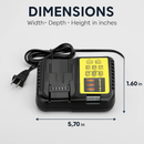 Rapid Charger Replacement for Dewalt Batteries by LJGDeals