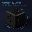 Universal Travel Power Adapter with 4 USB Ports by LJGDeals