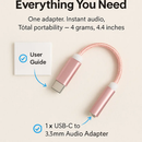 USB-C to 3.5mm Audio Adapter for Headphones by LJGDeals
