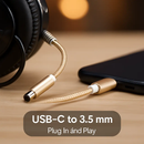 USB-C to 3.5mm Audio Adapter for Headphones by LJGDeals