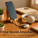 USB-C to 3.5mm Audio Adapter for Headphones by LJGDeals