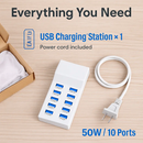 USB Charging Station Hub for Phones and Tablets