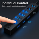 7-Port USB 3.0 Hub with Individual On/Off Switch by LJGDeals