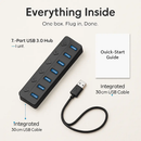 7-Port USB 3.0 Hub with Individual On/Off Switch by LJGDeals